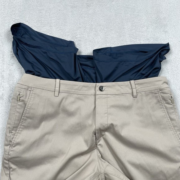 BirdDogs Pants Men 36x29 Beige Taper Boomstick Stretch Lined Chino Golf Office - Picture 7 of 11